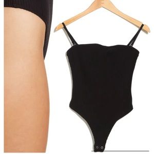 Good American Ottoman Rib Bodysuit NWT